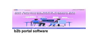 b2b portal software
 