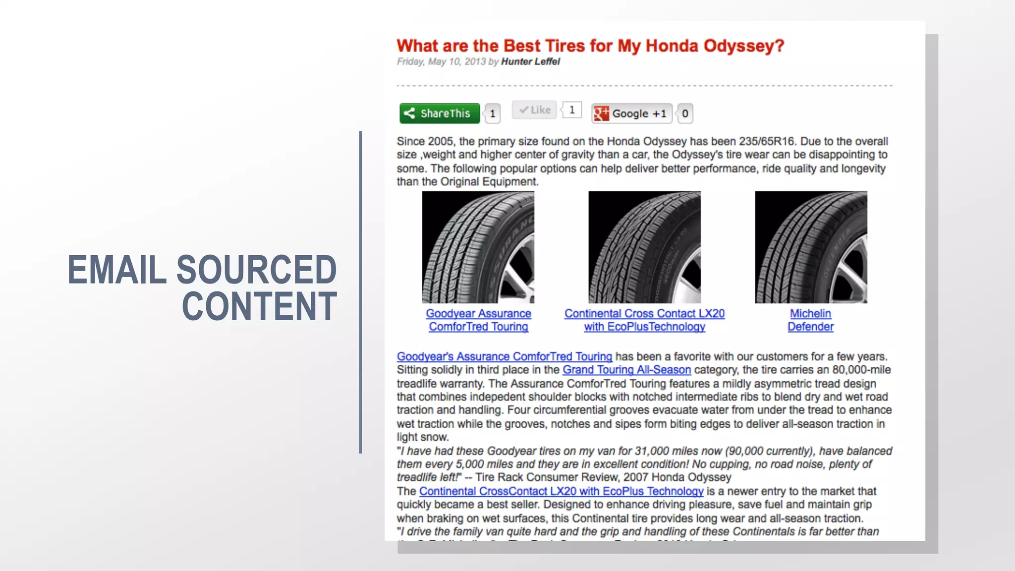 Copyright © 2014, Oracle and/or its affiliates. All rights reserved.40
EMAIL SOURCED
CONTENT
 