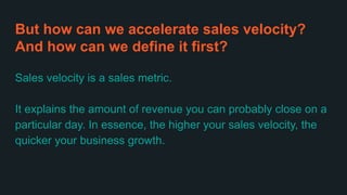 B2B SaaS Revenue Growth: How to Accelerate Sales Velocity