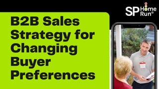 B2B Sales
Strategy for
Changing
Buyer
Preferences
 