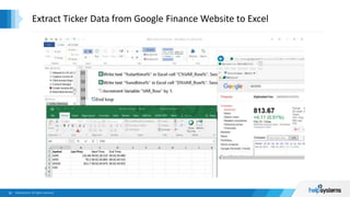 Extract Ticker Data from Google Finance Website to Excel
 