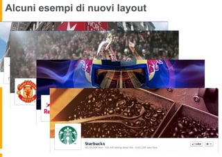 Alcuni esempi di nuovi layout
 