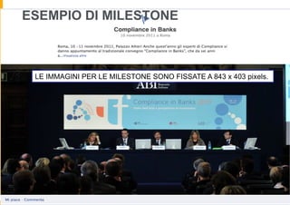 ESEMPIO DI MILESTONE



 LE IMMAGINI PER LE MILESTONE SONO FISSATE A 843 x 403 pixels.
 