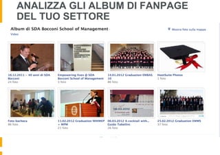 ANALIZZA GLI ALBUM DI FANPAGE
DEL TUO SETTORE
 