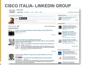 CISCO ITALIA- LINKEDIN GROUP
 
