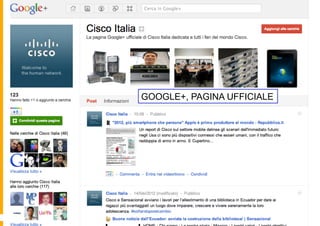 GOOGLE+, PAGINA UFFICIALE
 
