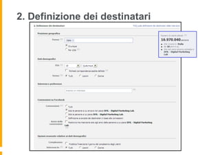 2. Definizione dei destinatari
 