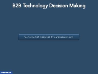 Go to market resources @ fourquadrant.com
B2B Technology Decision Making
 