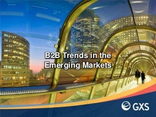 B2B Trends in the
Emerging Markets
 