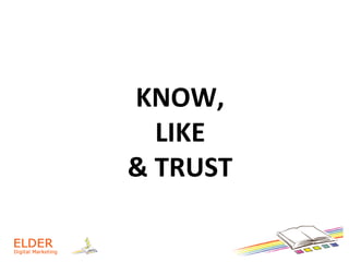 KNOW,	
  
LIKE	
  
&	
  TRUST	
  
	
  
 