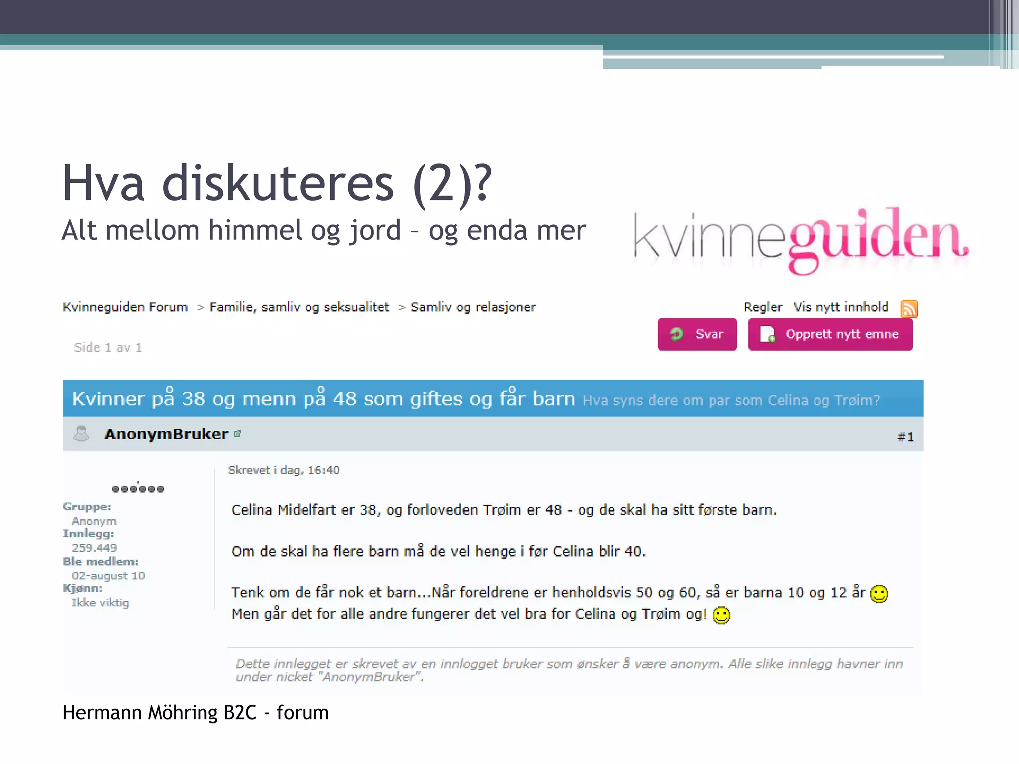 Moderne oppslagstavle