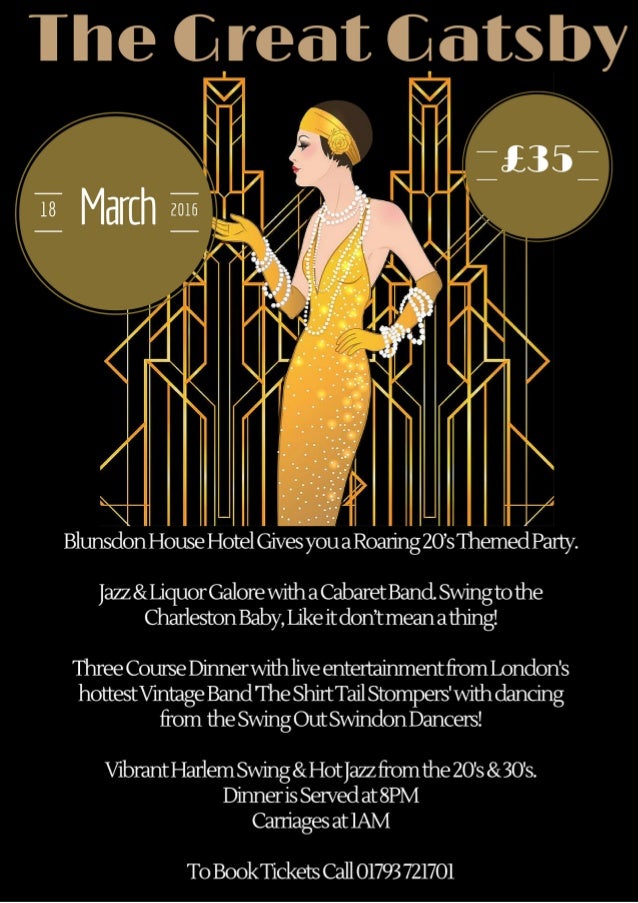 great gatsby flyer front cover gatsby flyer