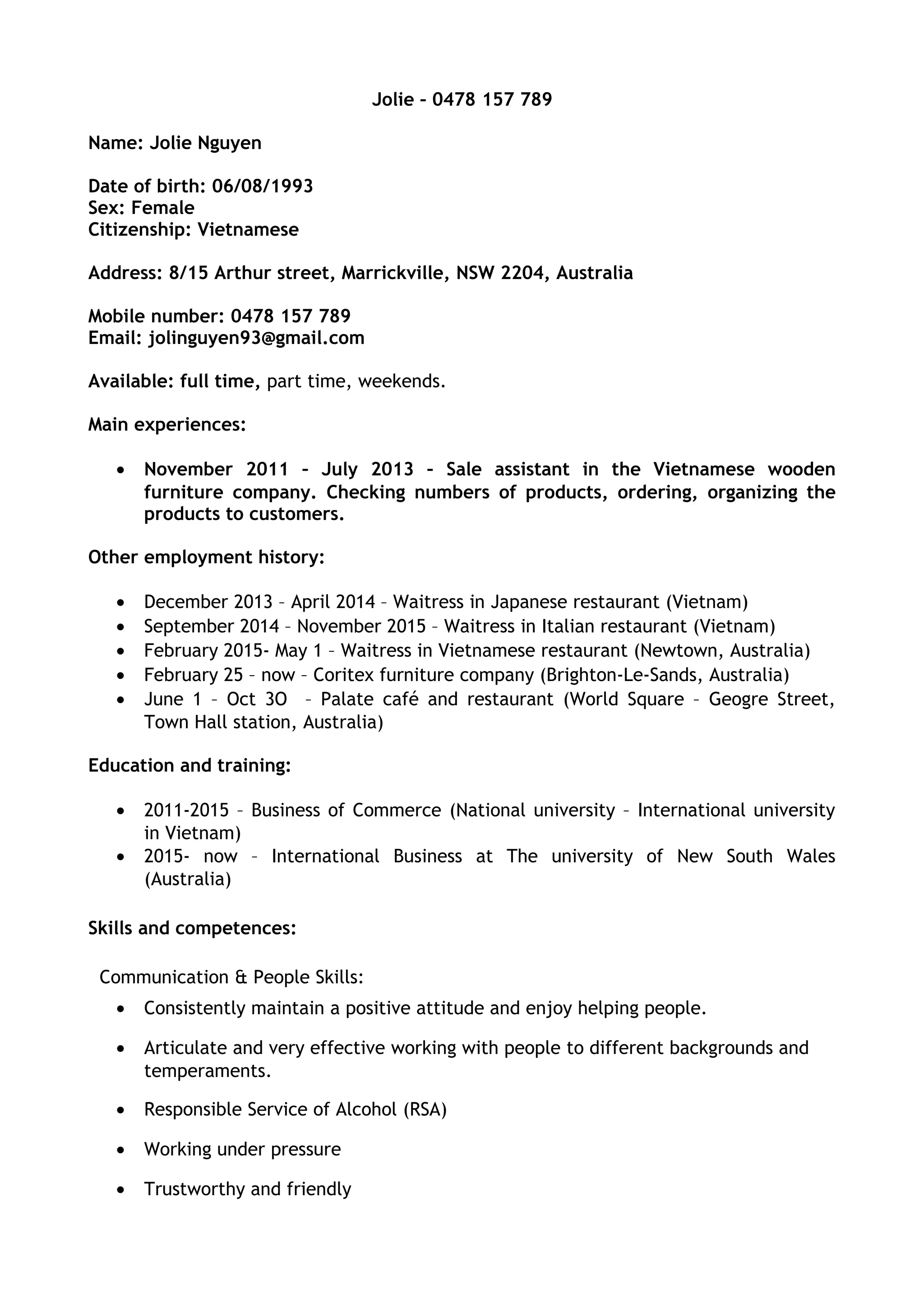 RESUME JOLIE PDF resume-jolie-pdf
