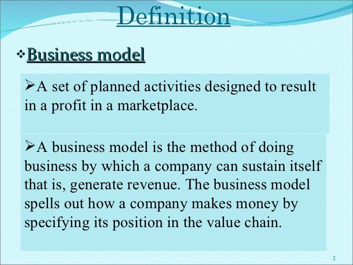 account business model definition