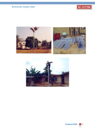 B2 Construction Concepts Limited 
Company Profile 
RC: 1177784 
 