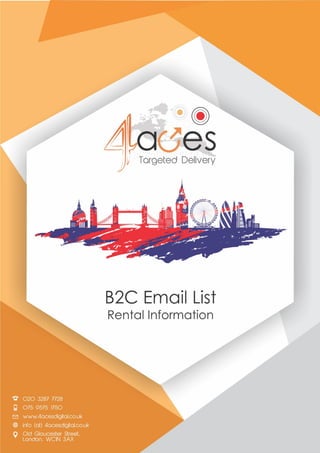 B2C Email List Rental Information with Special Offers -Standard- 4aces Digital 