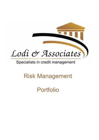 Risk Management
Portfolio
 