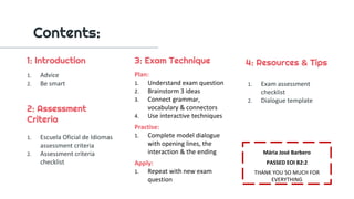 B2 eoi dialogo slides tutorial schools 2021 peek