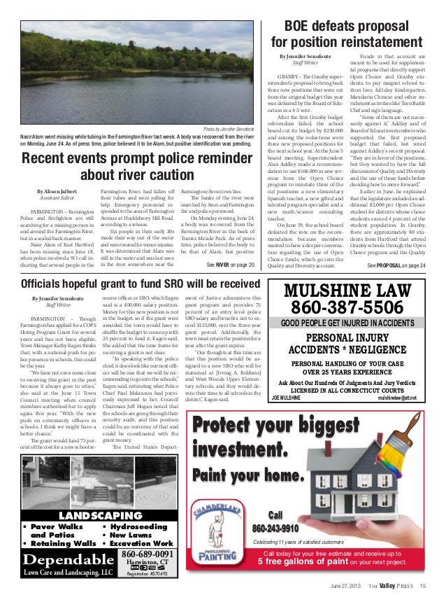 Valley Press Newspaper Article