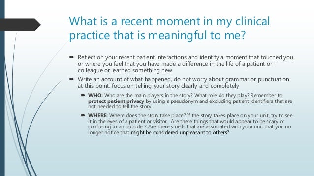 writing a clinical exemplar