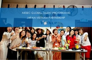 AIESEC GLOBAL TALENT PROGRAMME
JAPAN-VIETNAM PARTNERSHIP
 