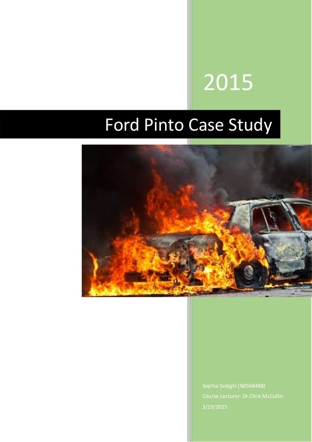 ford pinto case study report