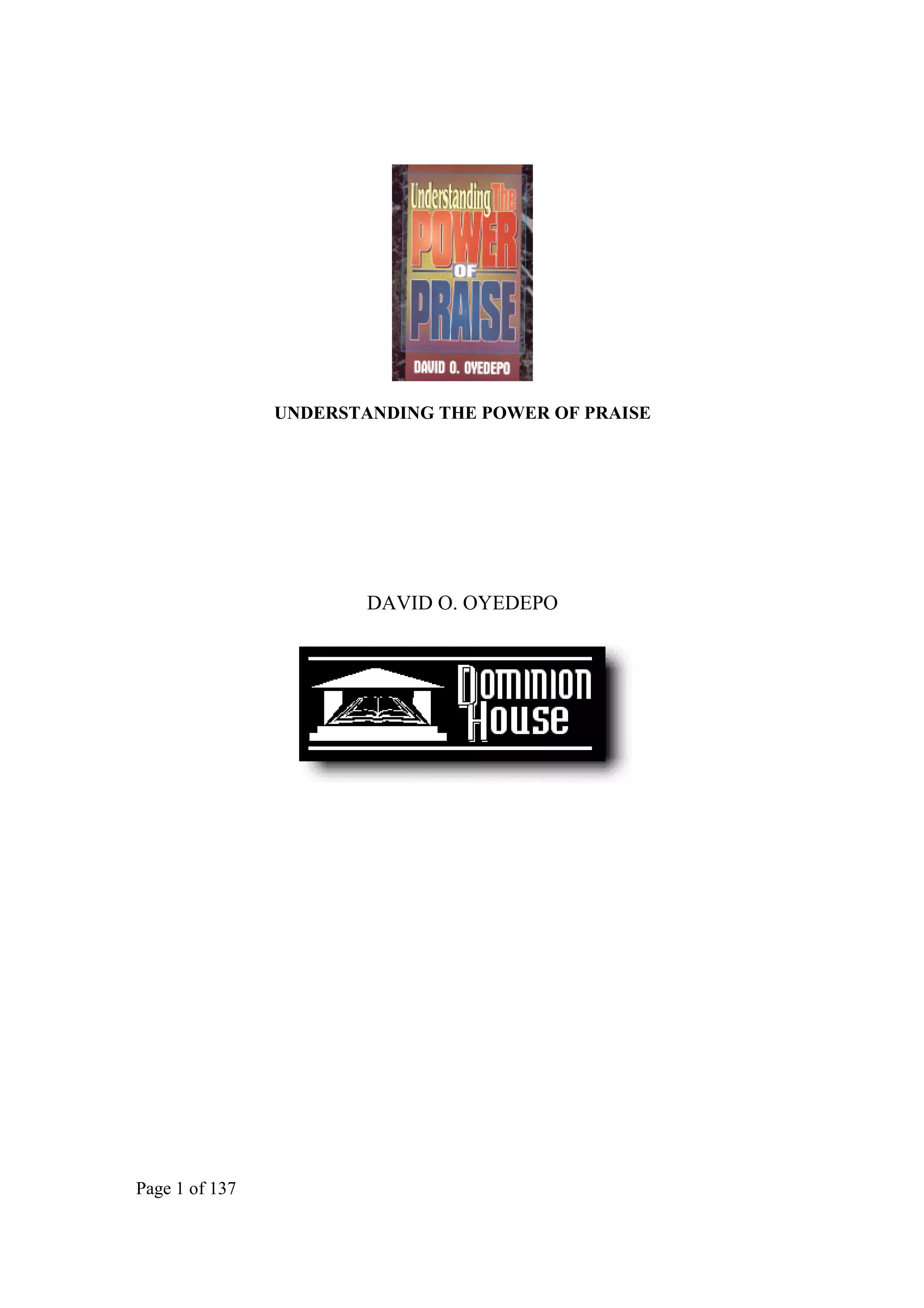 UNDERSTANDING THE POWER OF PRAISE pdf Understanding the power of praise pdf