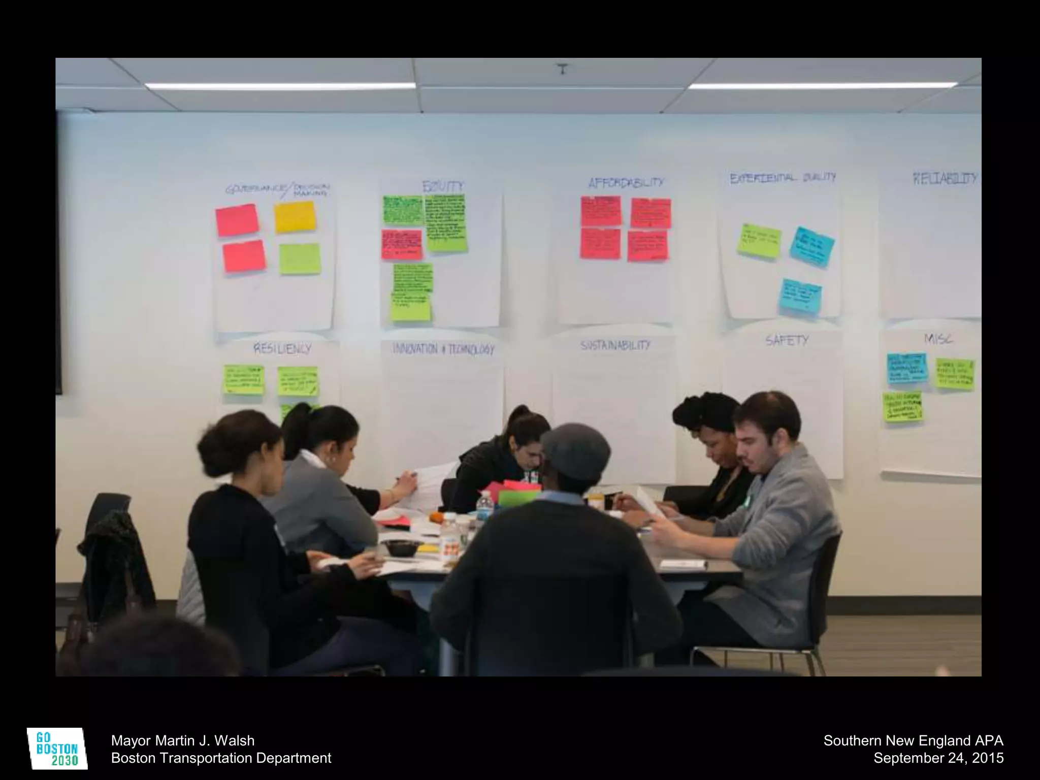 Mayor Martin J. Walsh
Boston Transportation Department
Southern New England APA
September 24, 2015
 