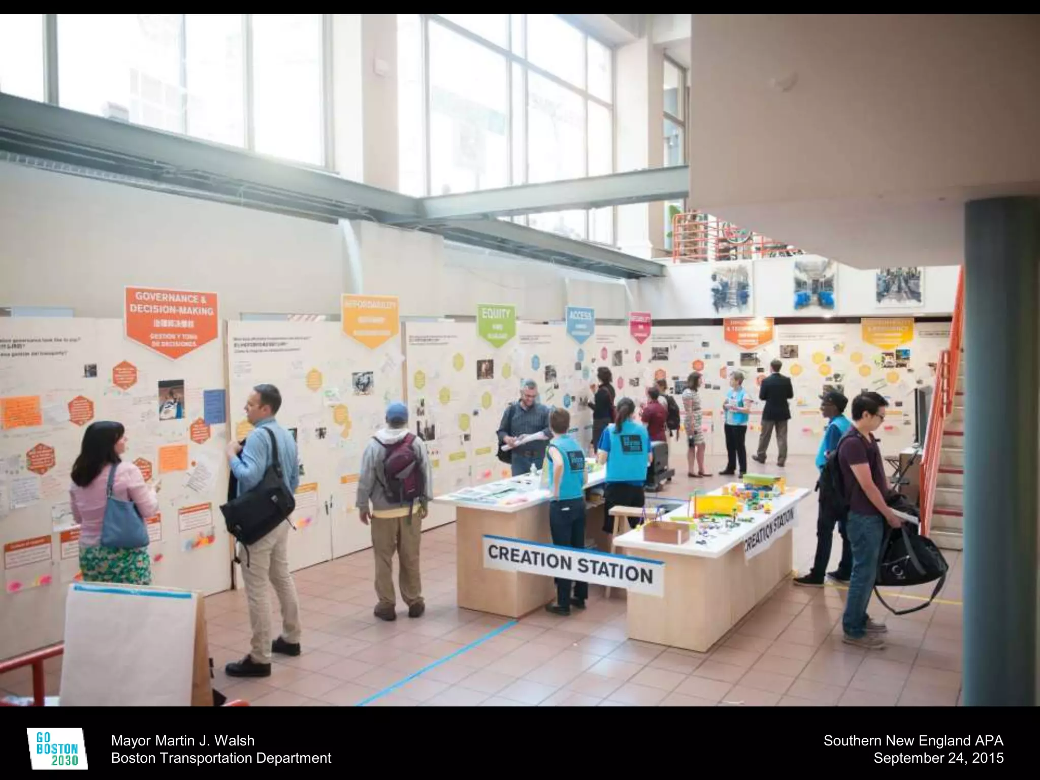 Mayor Martin J. Walsh
Boston Transportation Department
Southern New England APA
September 24, 2015
 