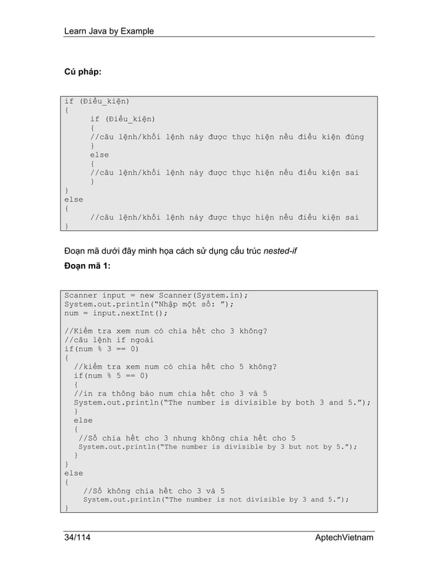 Lập Trình Hướng Đối Tượng trong Java ( Vietnamese ) | PDF
