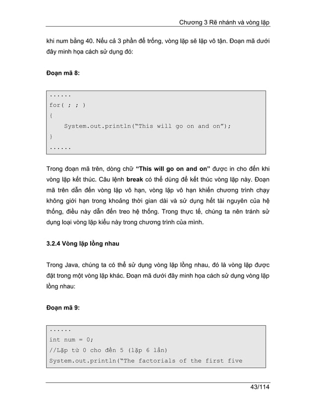Lập Trình Hướng Đối Tượng trong Java ( Vietnamese ) | PDF