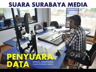 SUARA SURABAYA MEDIA
PENYUARA
DATA ERROL JONATHANS
SUARA SURABAYA MEDIA
 