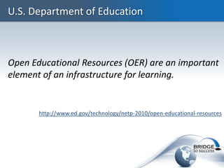 Demystifying OER and Bridge to Success