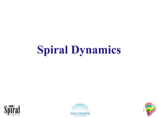 Spiral Dynamics



                  1
 