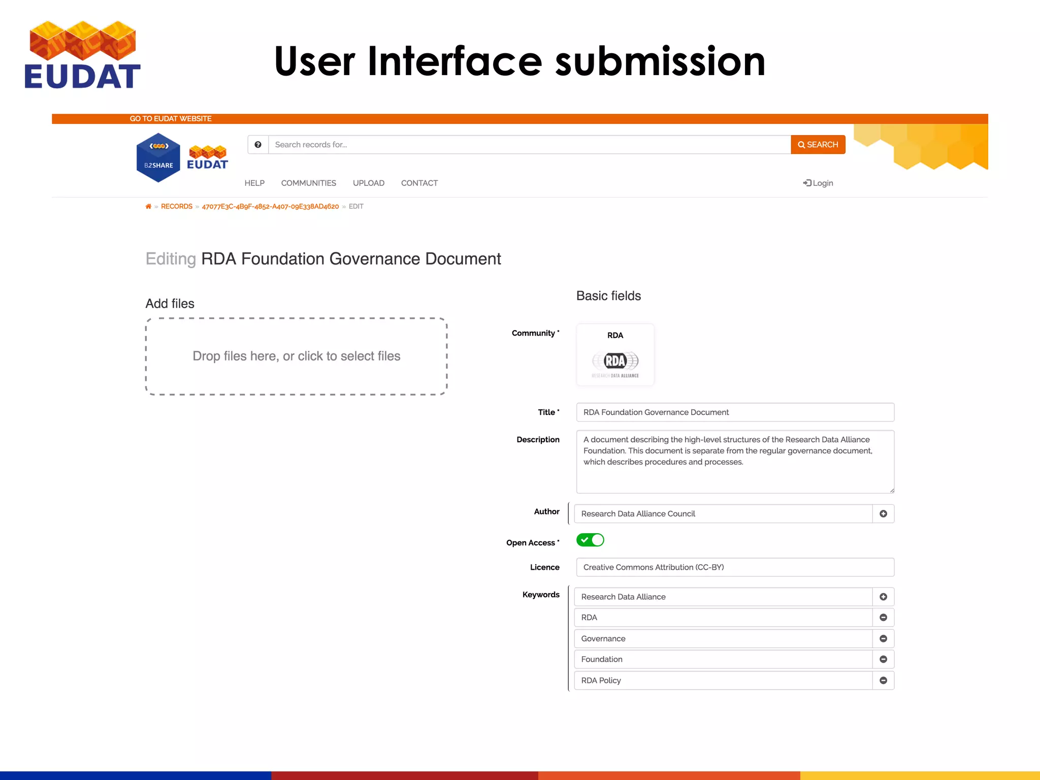 User Interface submission
 