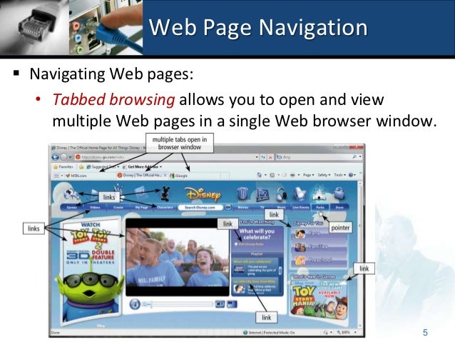 2.2.2.3 Web Page Navigation