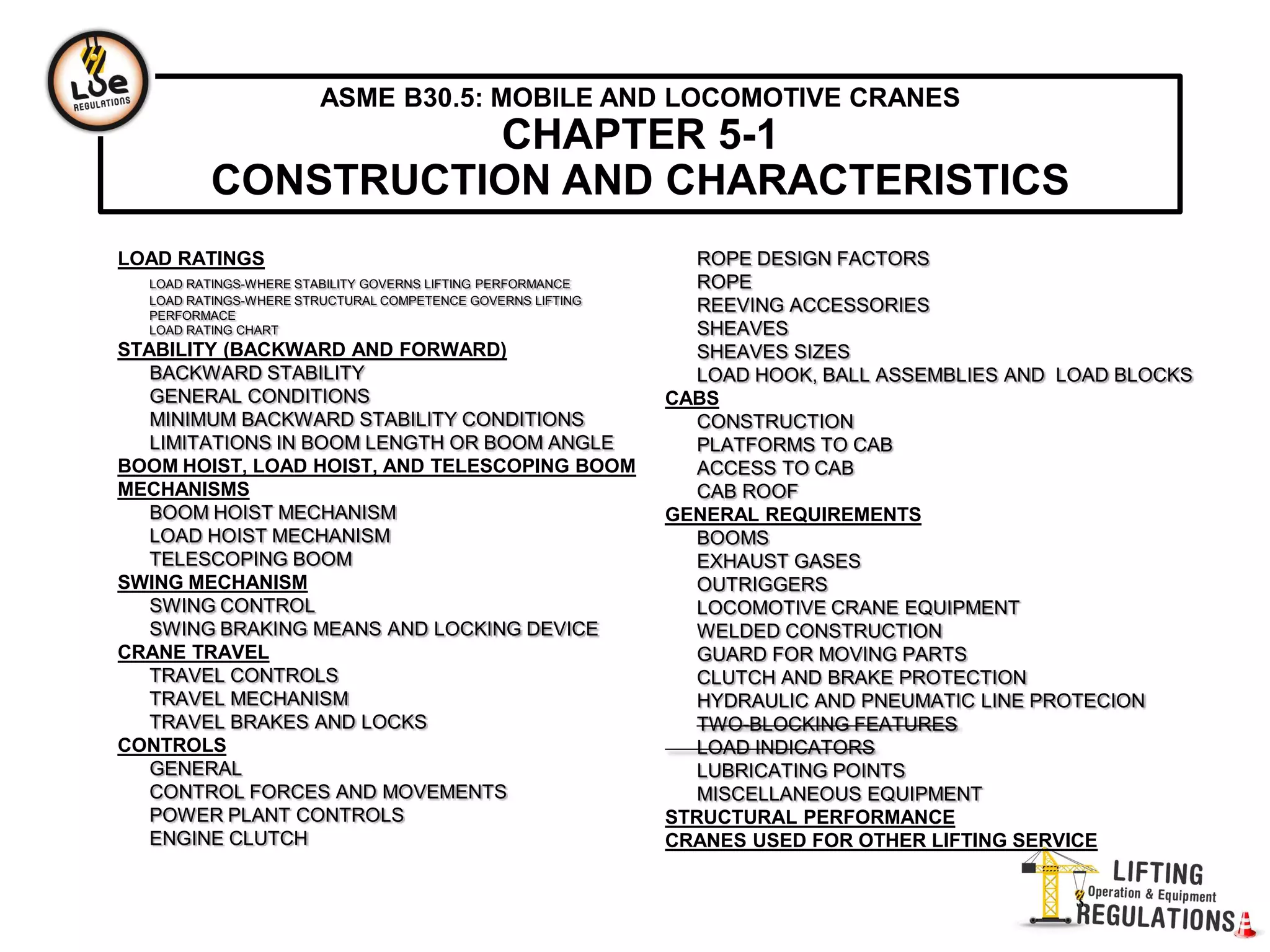B30 5 ASME-MOBILE AND LOCOMOTIVE CRANES | PPTX