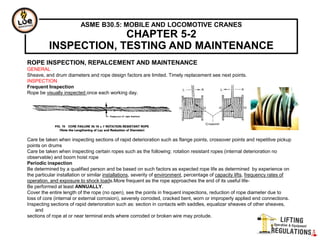 What is ASME B30.30, and How Does It Apply to Wire Rope Inspection