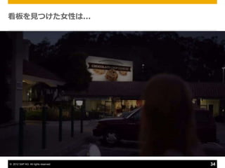 看板を見つけた女性は...




© 2012 SAP AG. All rights reserved.   34
 