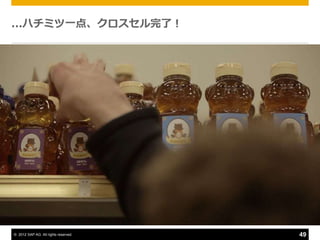 ...ハチミツ一点、クロスセル完了！




© 2012 SAP AG. All rights reserved.   49
 