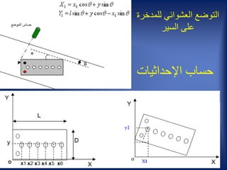 ‫اإلحداثيات‬ ‫حساب‬
‫للمدخ‬ ‫العشوائي‬ ‫التوضع‬‫رة‬
‫السير‬ ‫على‬
 