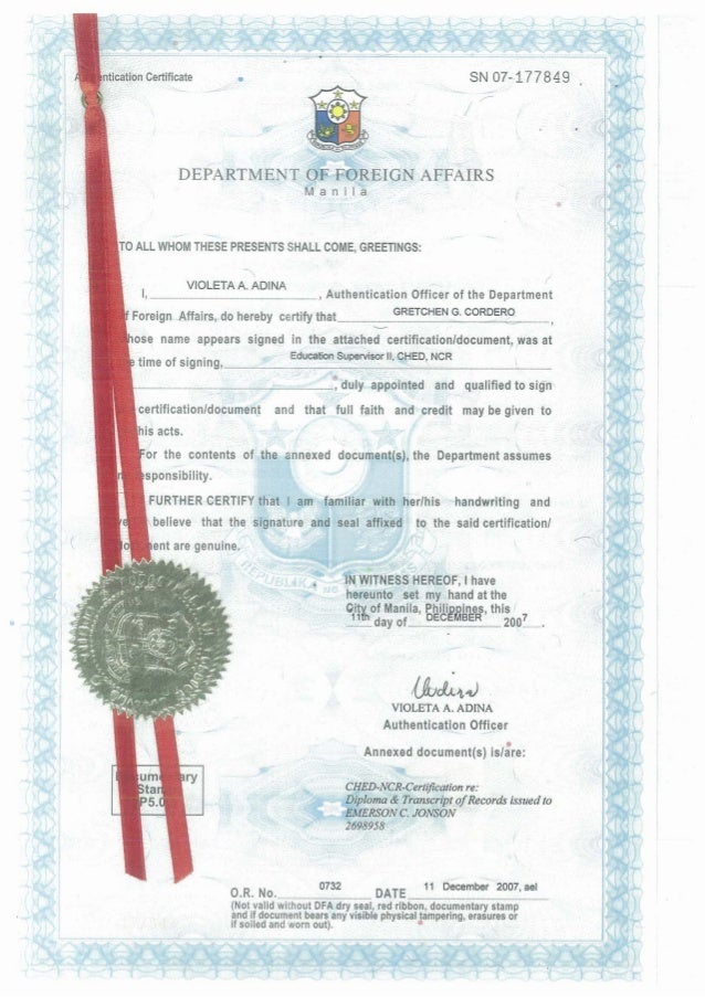 diploma certification
