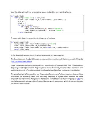 First ML Experience | DOCX | Movies | Entertainment