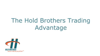 The Hold Brothers Trading
Advantage
 