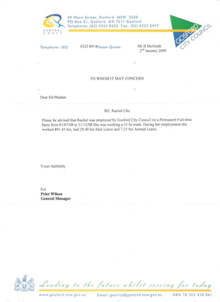 GCC Completion letter 2008