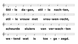 Tamar, moedig en zachtmoedig,
zou in eigen kwetsbaarheid,
hoop en leven trots behoeden
op een kruispunt van de tijd.
Stille dagen, stille nachten,
stille vrouw met vrouwenrecht,
scheurde sluiers van verwachten
wetend wat is toegezegd.
En zij koos met open ogen
voor een toekomst naar haar hand,
tot de grens van haar vermogen
nam zichzelf als onderpand.
Ademloos een mens bevragen,
recht doen aan gerechtigheid
zal het leven verder dragen,
blaast nieuw leven in de tijd
 