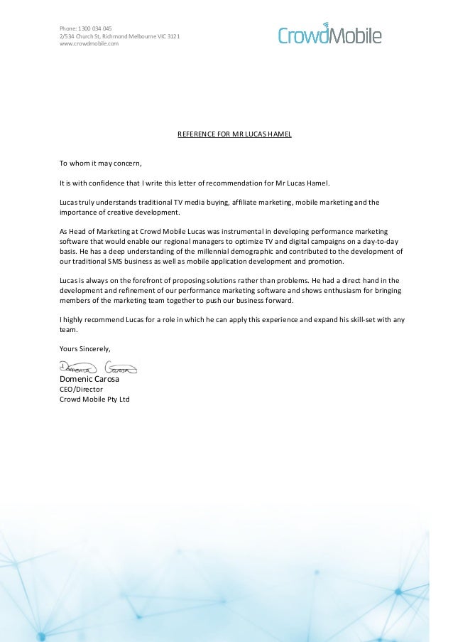letterhead for recommendation letter