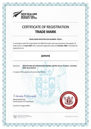 Certificate of Registration | PDF