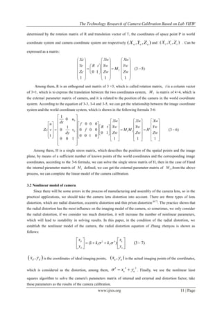 The Technology Research of Camera Calibration Based On LabVIEW | PDF