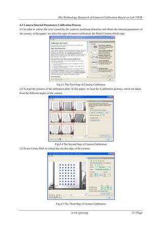 The Technology Research of Camera Calibration Based On LabVIEW | PDF